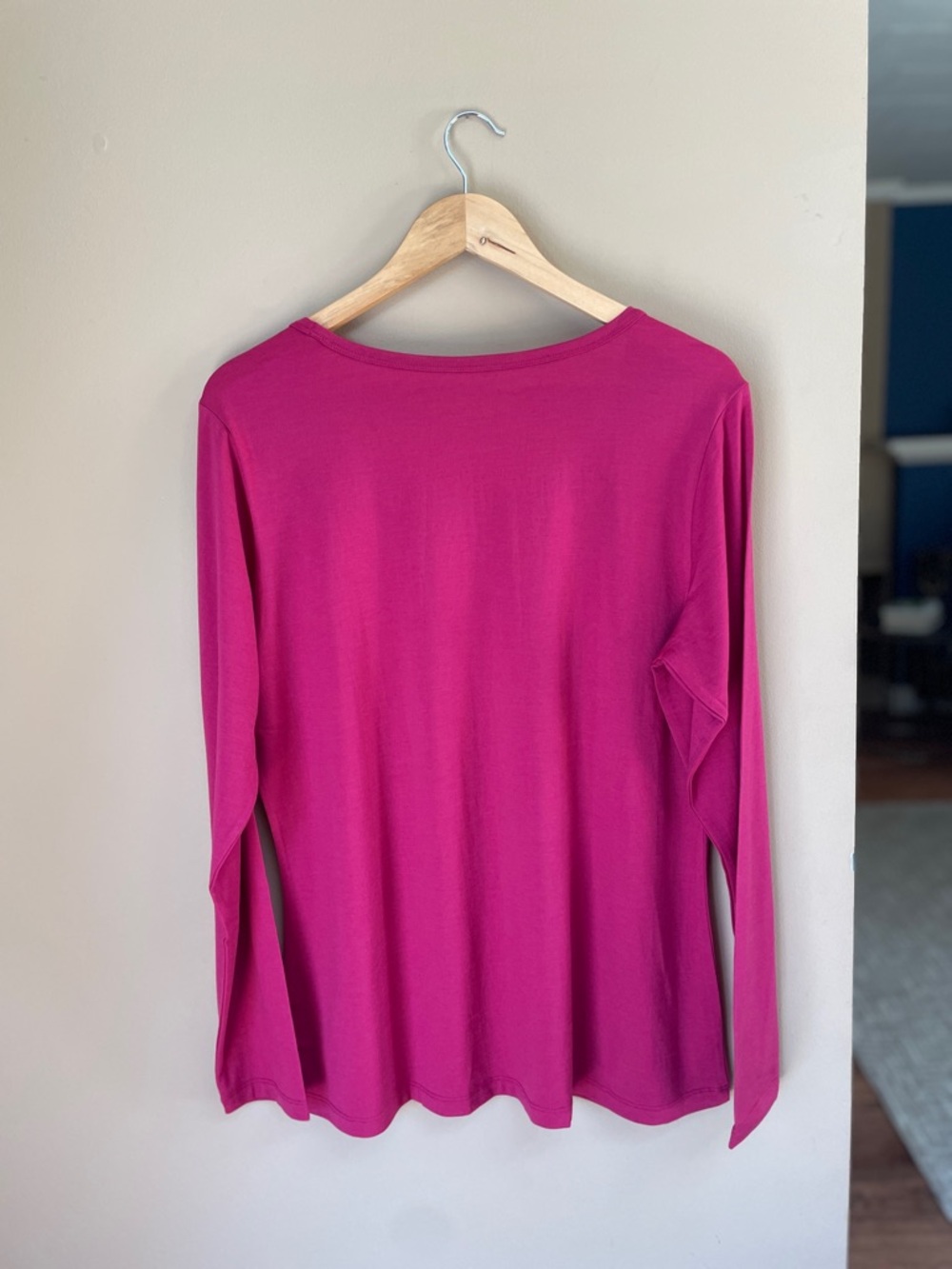 WoolX Womens Layla V Neck Top Size XL Pink Long Sleeves Base Layer Merino Wool # - Picture 2 of 7